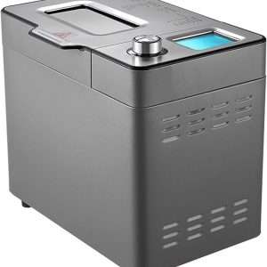 Bread Maker, 2 Pound 25-IN-1 Programmable Bread Machine, with Fruit Nut Dispenser, Nonstick Pan, 3 Loaf Sizes and Crust Colors,12H Reserve and 1H Keep Warm,Recipes - 1